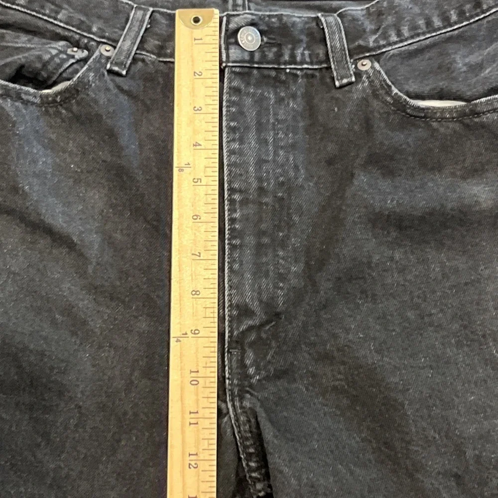 Levis 565 Jeans 36x30 Loose Fit Straight Black Fade Baggy Grunge Fits 36x28
